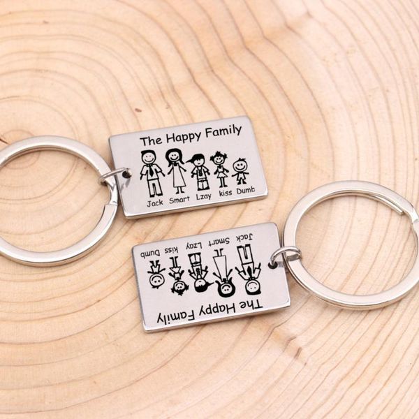 3 love name colors family customized series keychain cartoon engraved, Silver
3 love name colors family customized series keychain cartoon engraved, Silver