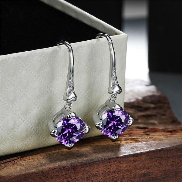 dangle & chandelier purple crystal round zircon drop earrings for women wedding jewelry vintage fashion silver color small heart earring gif
dangle & chandelier purple crystal round zircon drop earrings for women wedding jewelry vintage fashion silver color small heart earring gif