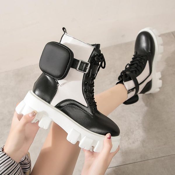 winter punk platform motorcycle boots women lace up large size 43 short plush keep warm women belt buckle designer shoes, Black
winter punk platform motorcycle boots women lace up large size 43 short plush keep warm women belt buckle designer shoes, Black