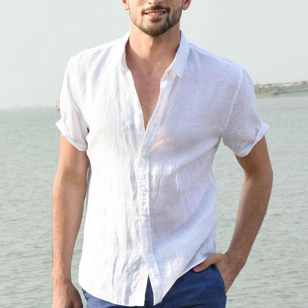 2020 men casual blouse cotton linen shirt loose short sleeve tee shirt spring autumn summer casual handsome1, White;black
2020 men casual blouse cotton linen shirt loose short sleeve tee shirt spring autumn summer casual handsome1, White;black