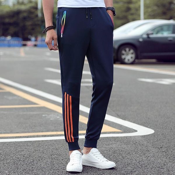 men's casual pants 2019 autumn trousers men pants slim fit sweatpants cotton jogger striped bodybuilding gyms pants sportswear, Black
men's casual pants 2019 autumn trousers men pants slim fit sweatpants cotton jogger striped bodybuilding gyms pants sportswear, Black