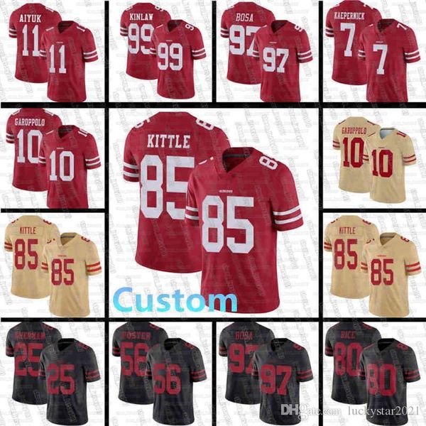 san colin kaepernick francisco 49ers jersey 10 jimmy garoppolo 85 george kittle nick bosa football jersey brandon aiyuk javon kinlaw, Black;red
san colin kaepernick francisco 49ers jersey 10 jimmy garoppolo 85 george kittle nick bosa football jersey brandon aiyuk javon kinlaw, Black;red
