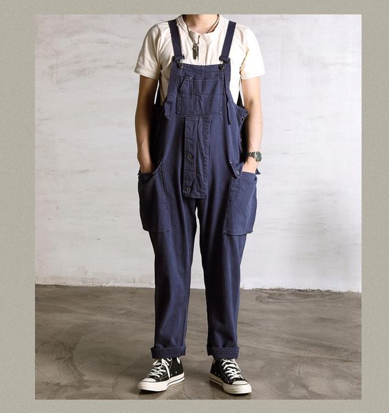 red tornado naval dungaree army vintage male fish spine workwear overalls loose fit b4im, Black
red tornado naval dungaree army vintage male fish spine workwear overalls loose fit b4im, Black