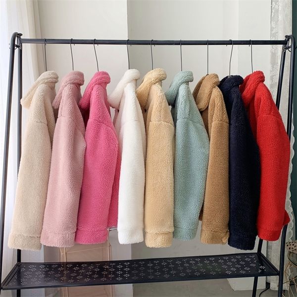 winter thicken warm teddy fur jacket coat women casual fashion lamb faux fur overcoat fluffy cozy loose outerwear female 201209, Black
winter thicken warm teddy fur jacket coat women casual fashion lamb faux fur overcoat fluffy cozy loose outerwear female 201209, Black