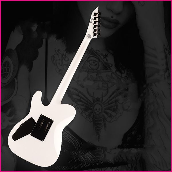 electric guitar white colors e s p
electric guitar white colors e s p