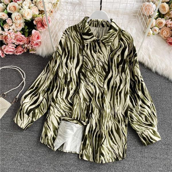 spring autumn new printed shirt women's loose korean style temperament shirt fashion all-match uk6801, White
spring autumn new printed shirt women's loose korean style temperament shirt fashion all-match uk6801, White