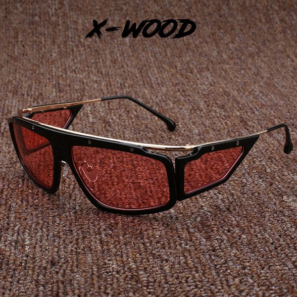 steampunk double-sided lens new men and women cool personality side shield motorcycle riding sunglasses, White;black
steampunk double-sided lens new men and women cool personality side shield motorcycle riding sunglasses, White;black