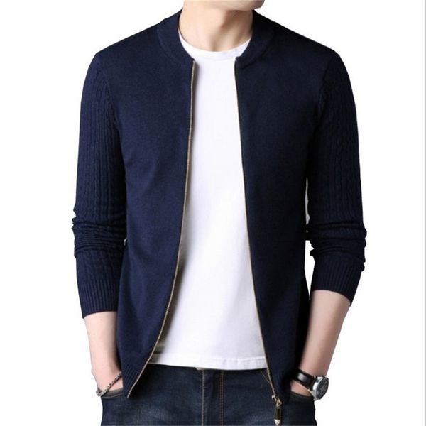spring men's sweater cardigan solid long sleeve knitted coat full zipper casual wool sweater tide slim male autumn clothing lj200919, White;black
spring men's sweater cardigan solid long sleeve knitted coat full zipper casual wool sweater tide slim male autumn clothing lj200919, White;black