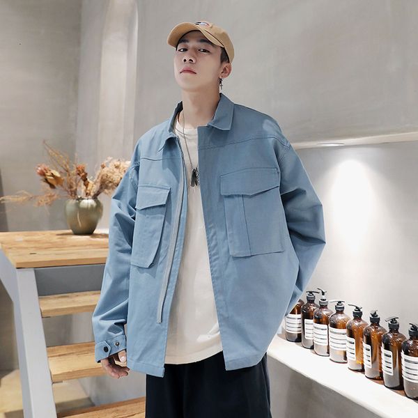 men's wide fashion brand solid color versatile jacket autumn and winter 2020 youth work clothes, Black;brown
men's wide fashion brand solid color versatile jacket autumn and winter 2020 youth work clothes, Black;brown