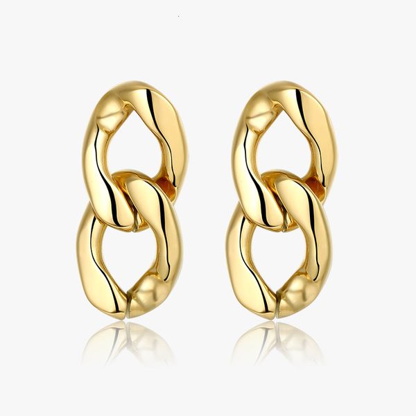 geometric wind thick chain earrings double rings titanium steel plated with 18k gold, Golden
geometric wind thick chain earrings double rings titanium steel plated with 18k gold, Golden