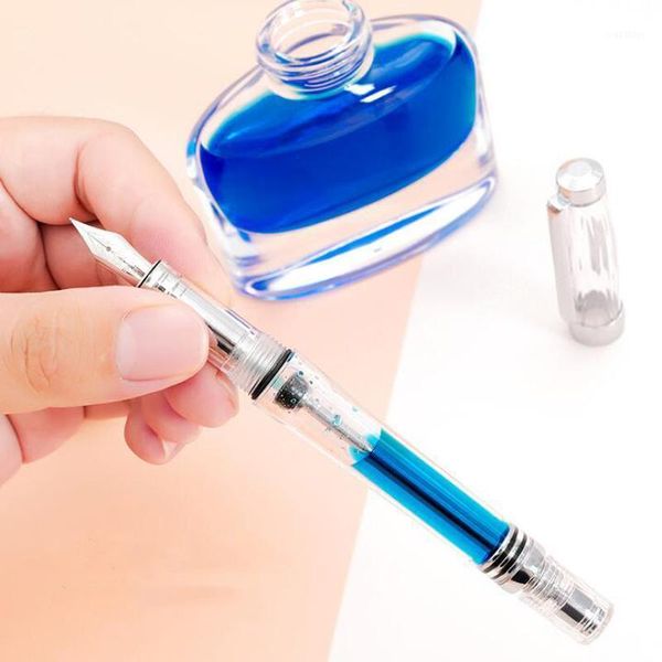 wing sung plastic fountain pen vaccum filling ef/f transparent color ink pens stationery office school supplies1
wing sung plastic fountain pen vaccum filling ef/f transparent color ink pens stationery office school supplies1