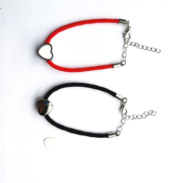 heart new black sublimation bracelets rope fashion red bead shape bracelet for women transfer printing consumables
heart new black sublimation bracelets rope fashion red bead shape bracelet for women transfer printing consumables