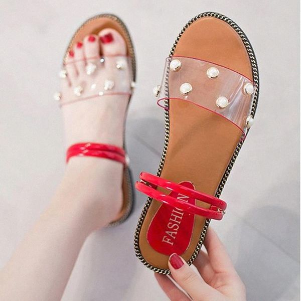 women summer pvc flat slippers woman transparent slip on two wear sandals female open toe pearl border ladies fashion shoes new #8m4c, Black
women summer pvc flat slippers woman transparent slip on two wear sandals female open toe pearl border ladies fashion shoes new #8m4c, Black