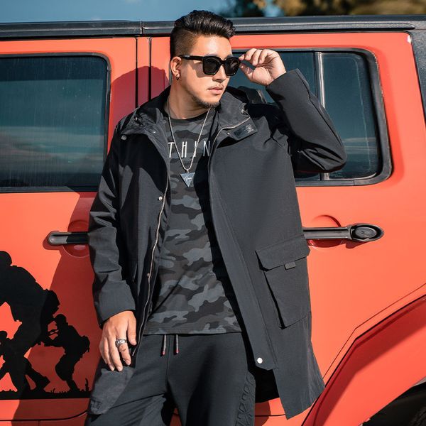 mid-length male work with hood autumn and winter big casual size black jacket s7yi, Black;brown
mid-length male work with hood autumn and winter big casual size black jacket s7yi, Black;brown