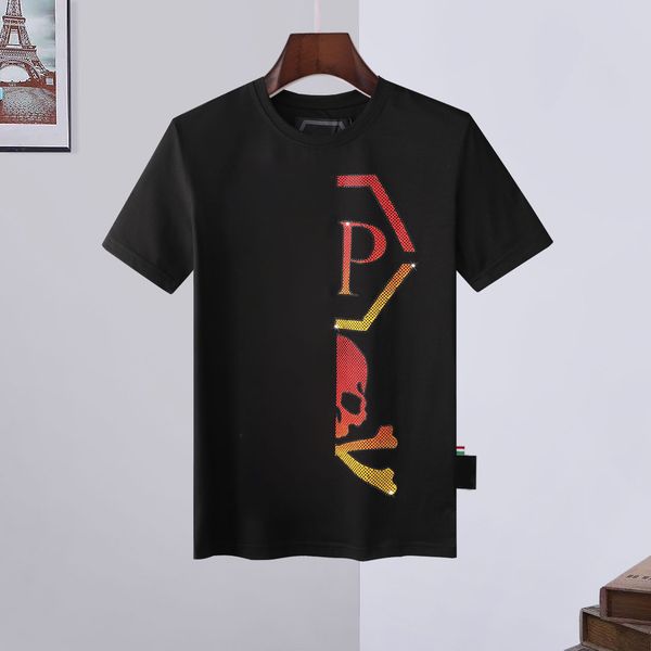 plain european and american fashion short sleeve t-shirt men's pp flame letter diamond trend half sleeve italian fashion t-shirt philli, White;black
plain european and american fashion short sleeve t-shirt men's pp flame letter diamond trend half sleeve italian fashion t-shirt philli, White;black