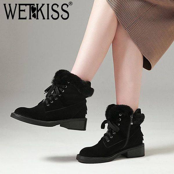 boots wetkiss winter thick heels fur ankle women round toe footwear cow suede motorcycle female bootie platform shoes 2021, Black
boots wetkiss winter thick heels fur ankle women round toe footwear cow suede motorcycle female bootie platform shoes 2021, Black