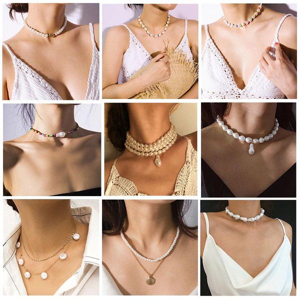 vivilady vintage style imitation baroque pearl women choker necklace multilayer alloy pendant female jewelry bijoux gift, Golden;silver
vivilady vintage style imitation baroque pearl women choker necklace multilayer alloy pendant female jewelry bijoux gift, Golden;silver