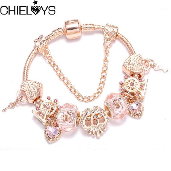 chieloys fashion bracelets bangles jewelry safety chain brand charm bracelet crystal beads bracelet for women christmas gift1, Golden;silver
chieloys fashion bracelets bangles jewelry safety chain brand charm bracelet crystal beads bracelet for women christmas gift1, Golden;silver