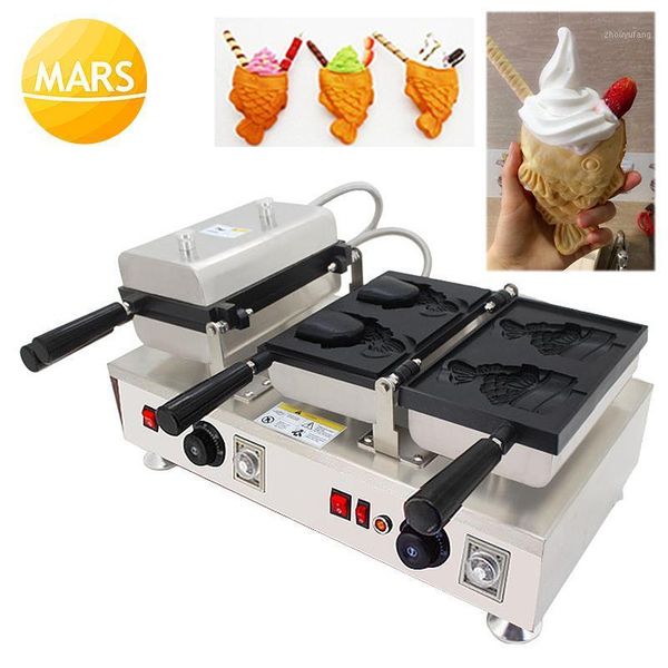 japanese taiyaki ice cream waffle makers 220v 110v open mouth taiyaki fish-shape waffle cone machines iron pan in machinery1
japanese taiyaki ice cream waffle makers 220v 110v open mouth taiyaki fish-shape waffle cone machines iron pan in machinery1