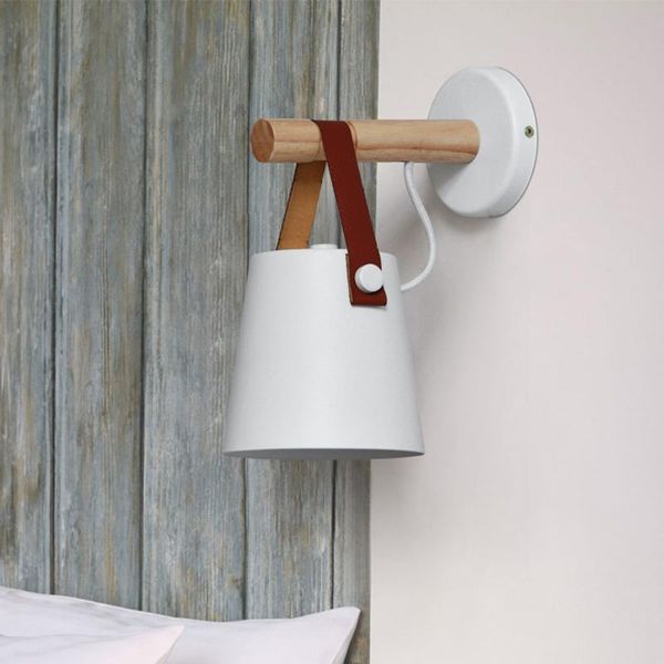 wall lamp modern light creative wooden sconce e27 bedroom lighting black / white bedside reading
wall lamp modern light creative wooden sconce e27 bedroom lighting black / white bedside reading