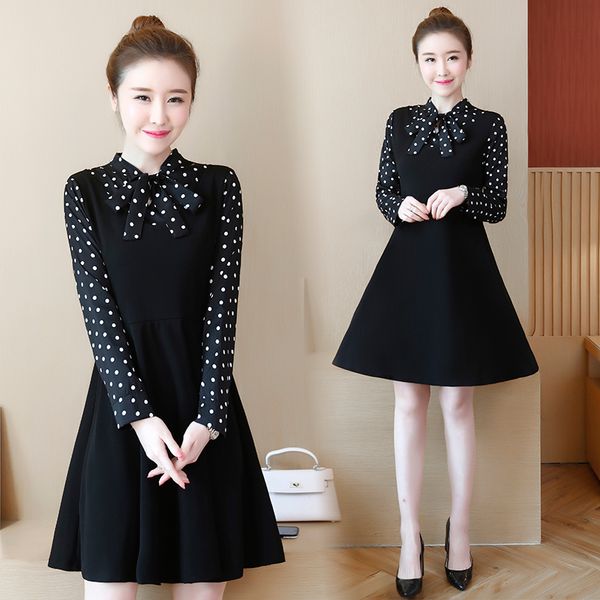 womens plus size points dress long sleeves loose casual thin skater business wear dresses ufuv, Black;gray
womens plus size points dress long sleeves loose casual thin skater business wear dresses ufuv, Black;gray