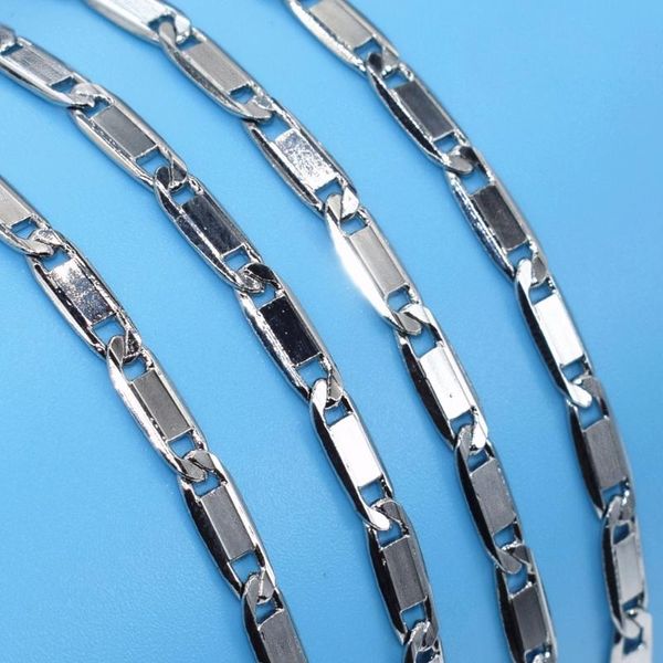wholesale long necklace jewelry stainless steel geometric chain 3mm 18inch white gold color necklace for women men new, Silver
wholesale long necklace jewelry stainless steel geometric chain 3mm 18inch white gold color necklace for women men new, Silver