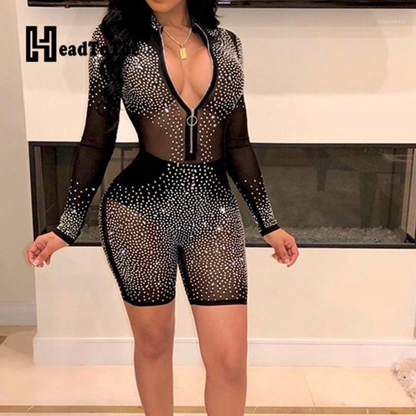 stamping mesh rompers women playsuits long sleeve zipper front studded one piece overalls party clubwear1, Black;white
stamping mesh rompers women playsuits long sleeve zipper front studded one piece overalls party clubwear1, Black;white