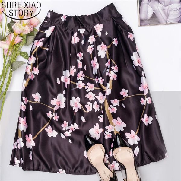 floral print ball gown skirt vintage skirts women satin knee-length high waist fashioon casual 2020 summer long skirt 98681, Black
floral print ball gown skirt vintage skirts women satin knee-length high waist fashioon casual 2020 summer long skirt 98681, Black