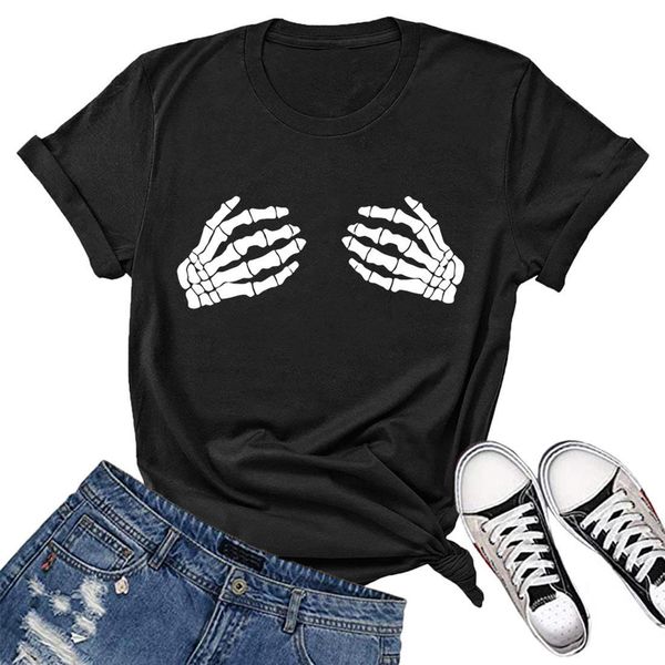 skull hands print t-shirts women summer 2020 gothic clothes casual round neck graphic tees fashion t shirt femme camisetas mujer, White
skull hands print t-shirts women summer 2020 gothic clothes casual round neck graphic tees fashion t shirt femme camisetas mujer, White