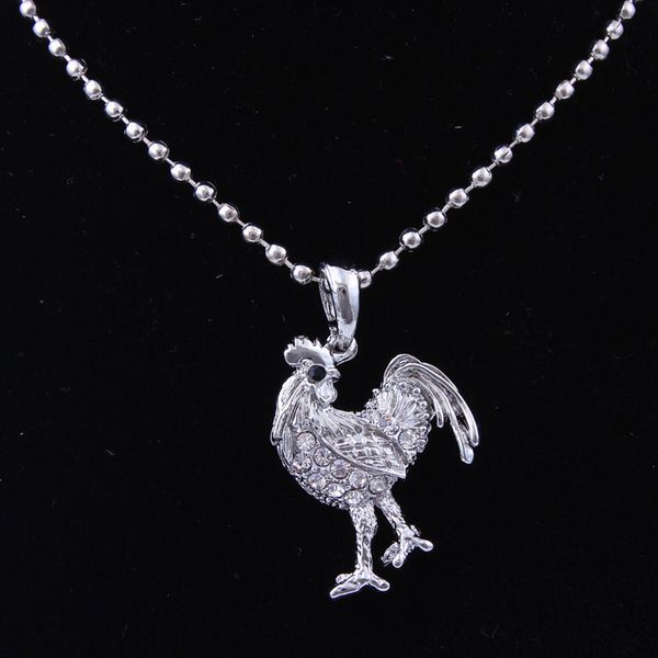 new styles fashion stainless steel necklace rooster austrian crystal sailver color tone charm women pendant necklace jewelry, Silver
new styles fashion stainless steel necklace rooster austrian crystal sailver color tone charm women pendant necklace jewelry, Silver