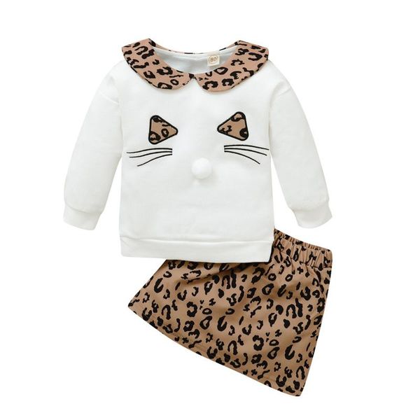 2020 fashion kids clothes toddler baby girls clothes cartoon cat pullover sweatshirt +leopard skirt outfits for girl, White
2020 fashion kids clothes toddler baby girls clothes cartoon cat pullover sweatshirt +leopard skirt outfits for girl, White