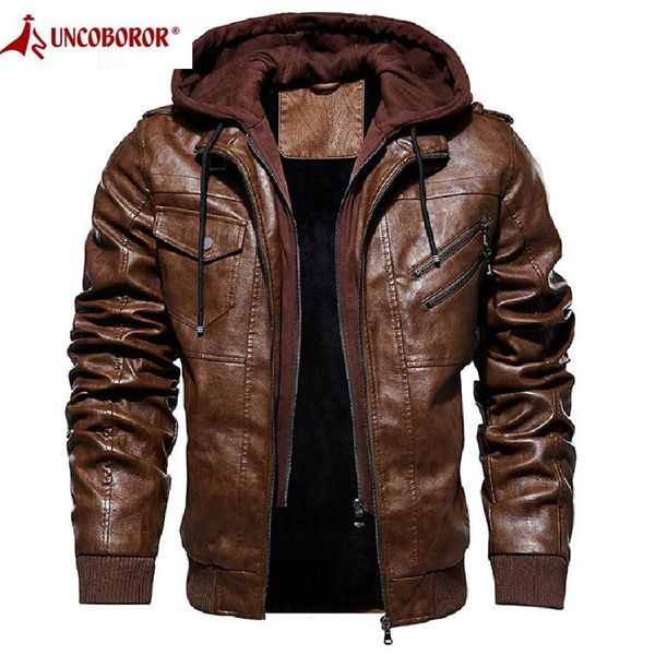 men's fur & faux autumn winter motorcycle leather jacket men casual fleece luxury hooded coat windbreaker thick warm pilot pu, Black
men's fur & faux autumn winter motorcycle leather jacket men casual fleece luxury hooded coat windbreaker thick warm pilot pu, Black