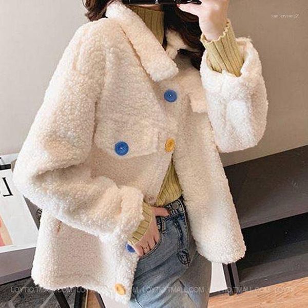 women's jackets winter woman simple jacket casual long sleeve turn down collar loose coats korea style warm single-breasted female jack, Black;brown
women's jackets winter woman simple jacket casual long sleeve turn down collar loose coats korea style warm single-breasted female jack, Black;brown