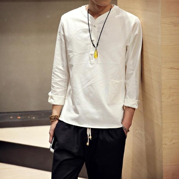 chinese style male long-sleeved plus-size shirt men's shirt new spring button up linen youth gift clothes dropshipping, White;black
chinese style male long-sleeved plus-size shirt men's shirt new spring button up linen youth gift clothes dropshipping, White;black