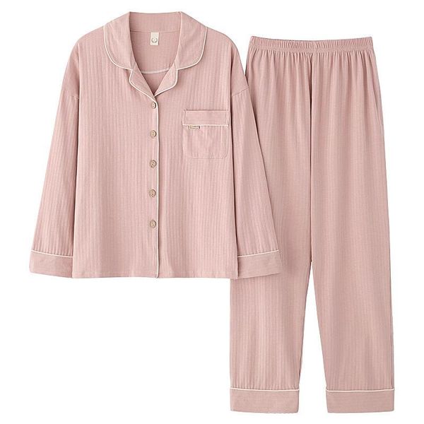 men's sleepwear spring and autumn cotton pajamas women's long sleeve lapel cardigan soft comfortable, students can wear home cloth, Black;brown
men's sleepwear spring and autumn cotton pajamas women's long sleeve lapel cardigan soft comfortable, students can wear home cloth, Black;brown