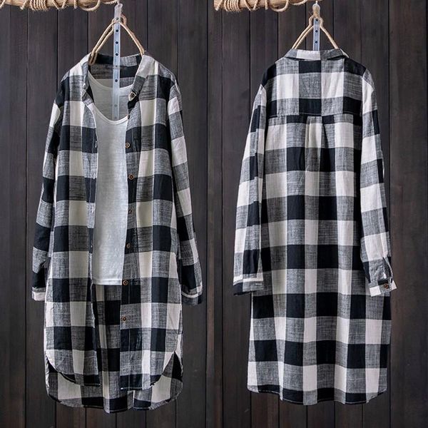 kaftan women's check blouse 2020 zanzea autumn shirts casual long sleeve blusas female button chemise plus size tunic 5xl, White
kaftan women's check blouse 2020 zanzea autumn shirts casual long sleeve blusas female button chemise plus size tunic 5xl, White
