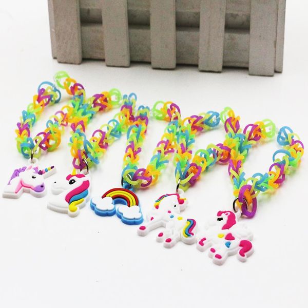 new flexible colorful cute unicorn silicone bracelet charm wristband home party jewelry gifts ing, Golden;silver
new flexible colorful cute unicorn silicone bracelet charm wristband home party jewelry gifts ing, Golden;silver