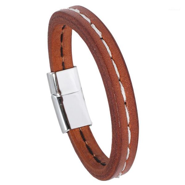 bangle braided genuine leather men stainless steel magnetic buckle wristband bracelet for male retro punk style jewelry1, Black
bangle braided genuine leather men stainless steel magnetic buckle wristband bracelet for male retro punk style jewelry1, Black