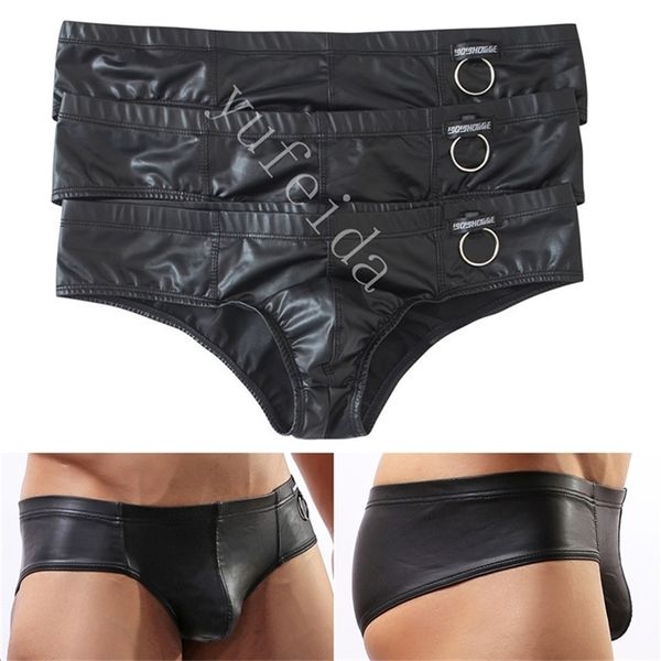 3pcs/set men pu leather briefs thong g-string bikini male exotic t-back panties jockstraps gay panties tangas men underwear 201112, Black;white
3pcs/set men pu leather briefs thong g-string bikini male exotic t-back panties jockstraps gay panties tangas men underwear 201112, Black;white