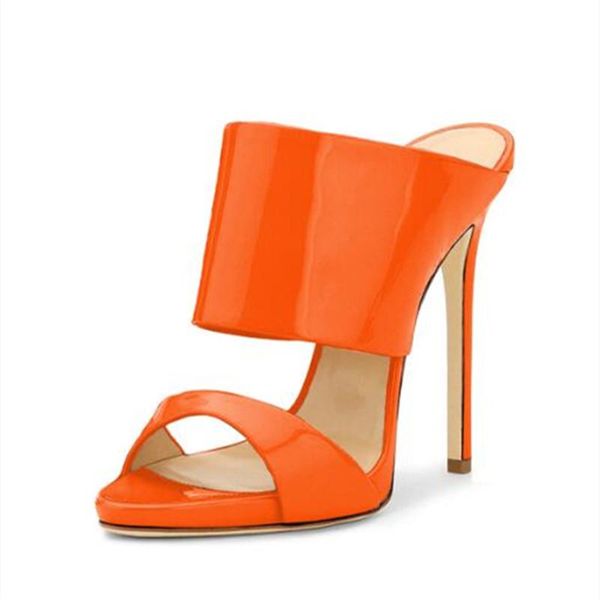 shofoo shoes's new style 11cm high-heeled high-heeled sandals made of lacquered leather with shallow stilettos, Black
shofoo shoes's new style 11cm high-heeled high-heeled sandals made of lacquered leather with shallow stilettos, Black