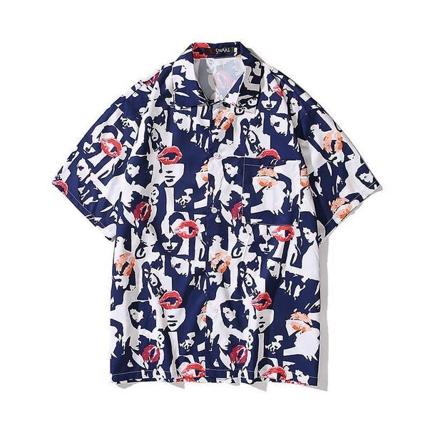 #1642 vintage shirt men short sleeve summer 2020 hawaiian shirt for men beach holiday loose casual shirt for man retro, White;black
#1642 vintage shirt men short sleeve summer 2020 hawaiian shirt for men beach holiday loose casual shirt for man retro, White;black