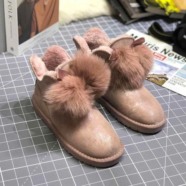 new arrived pentalobe mini women shoe winter fur fox cowskin snow boot classic casual short boots mid-luxurys designers shoes, Black
new arrived pentalobe mini women shoe winter fur fox cowskin snow boot classic casual short boots mid-luxurys designers shoes, Black