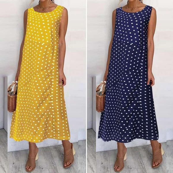 summer beach sundress vintage women polka dot sleeveless midi casual loose femme party oversized vestidos 5xl robe kg-324, Black;gray
summer beach sundress vintage women polka dot sleeveless midi casual loose femme party oversized vestidos 5xl robe kg-324, Black;gray