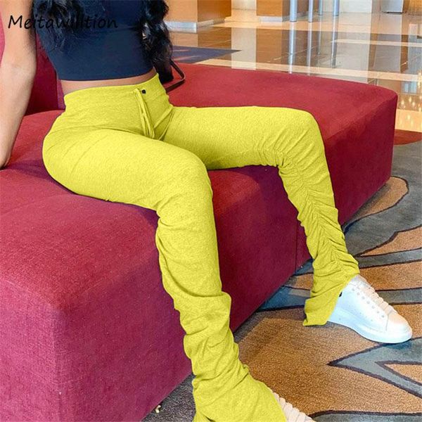 women flare pants spring ladies stacked joggers 2021 casual high waist pleated trousers korean solid elastic waist pants, Black;white
women flare pants spring ladies stacked joggers 2021 casual high waist pleated trousers korean solid elastic waist pants, Black;white