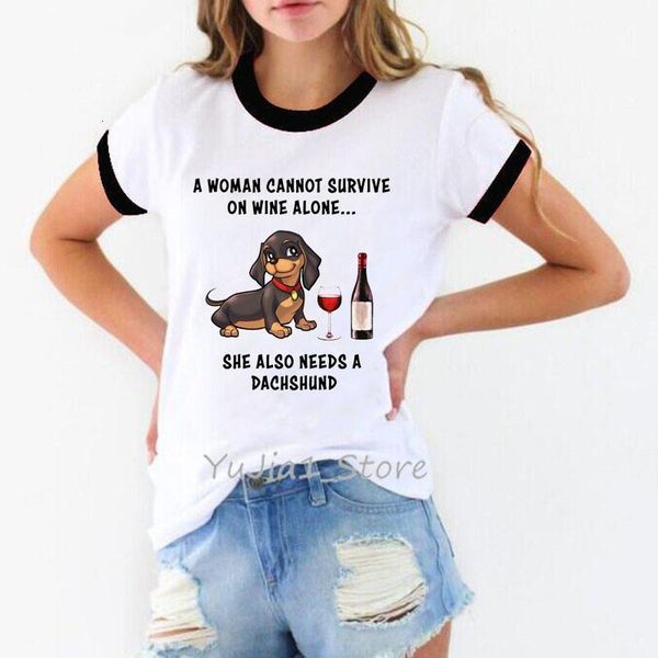 a woman needs a dachshund funny t shirts women graphic tee shirt femme dog lover t shirt animal print white t-shirt summer
a woman needs a dachshund funny t shirts women graphic tee shirt femme dog lover t shirt animal print white t-shirt summer