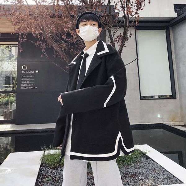 2018 new autumn and winter coat casual port style literary jacket male chic loose korean version of the white / black m-xl1, Black;brown
2018 new autumn and winter coat casual port style literary jacket male chic loose korean version of the white / black m-xl1, Black;brown