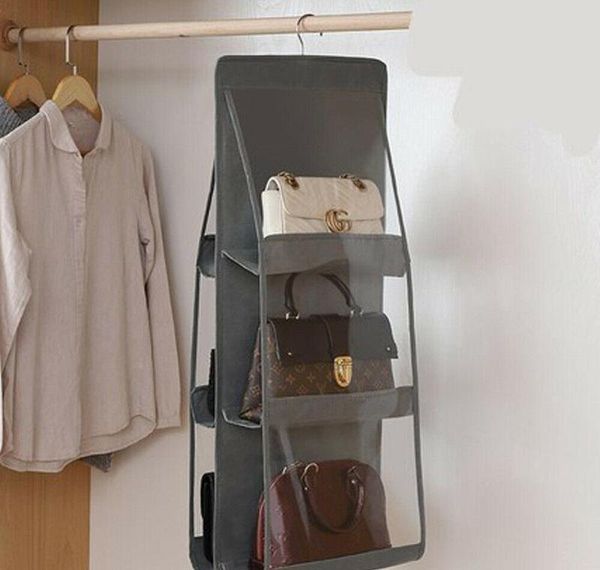 6 pocket folding hanging large clear handbag purse storage holder anti-dust organizer rack hook hanger bbyjhmx soif
6 pocket folding hanging large clear handbag purse storage holder anti-dust organizer rack hook hanger bbyjhmx soif