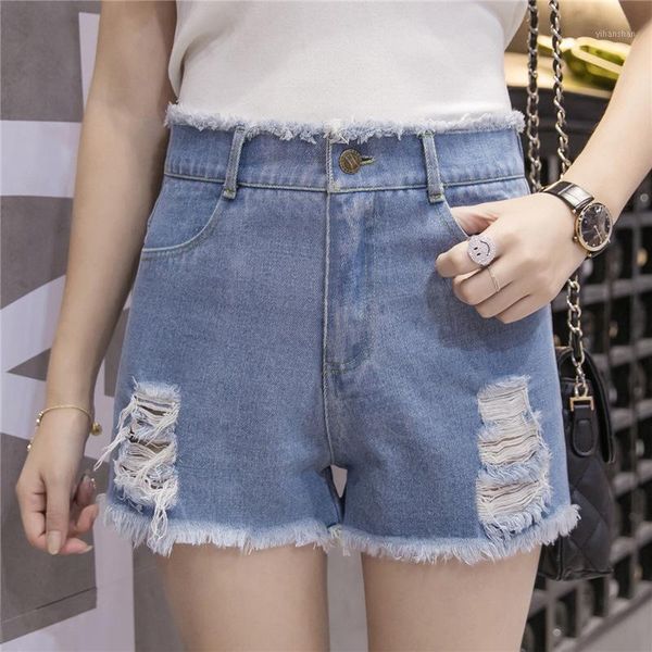denim shorts for woman summer fashion stretch elastic shorts women's streetwear loose ripped hole frayed jeans plus size1, Blue
denim shorts for woman summer fashion stretch elastic shorts women's streetwear loose ripped hole frayed jeans plus size1, Blue