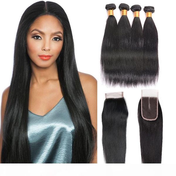 brazilian hair weave bundles with closure straight human hair bundles with closure 100% unprocessed remy hair extension lace closure, Black
brazilian hair weave bundles with closure straight human hair bundles with closure 100% unprocessed remy hair extension lace closure, Black