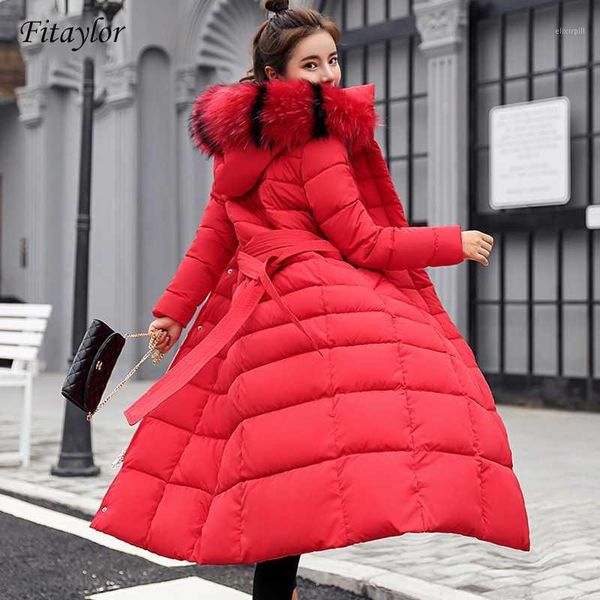 fitaylor winter women long cotton parkas large fur collar hooded coat casual padded warm jackets wadded snow overcoat1, Black
fitaylor winter women long cotton parkas large fur collar hooded coat casual padded warm jackets wadded snow overcoat1, Black